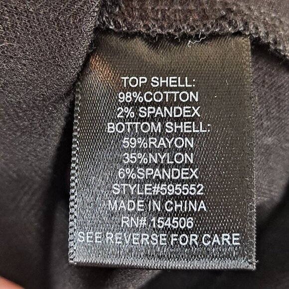 Colleen Lopez Size Large Black and White Dress with Faux Wrap and Sleeves EUC - Picture 12 of 15